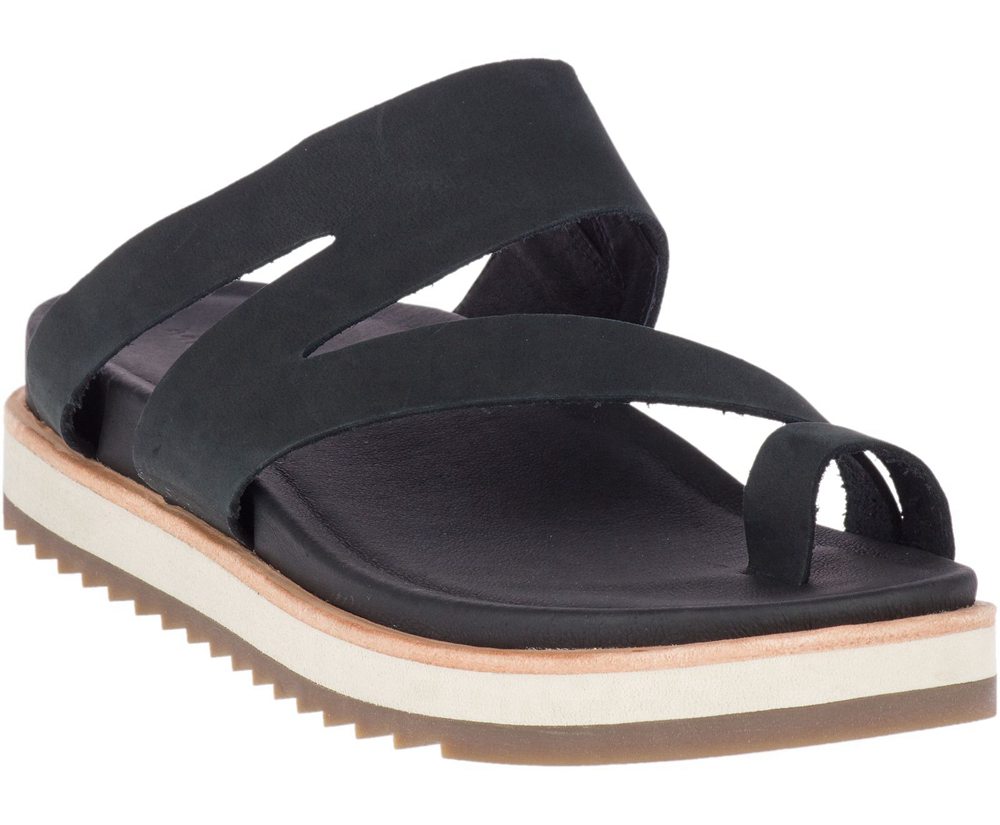 Merrell Sandals Black - Juno Wrap - Womens 25UDGAVOR